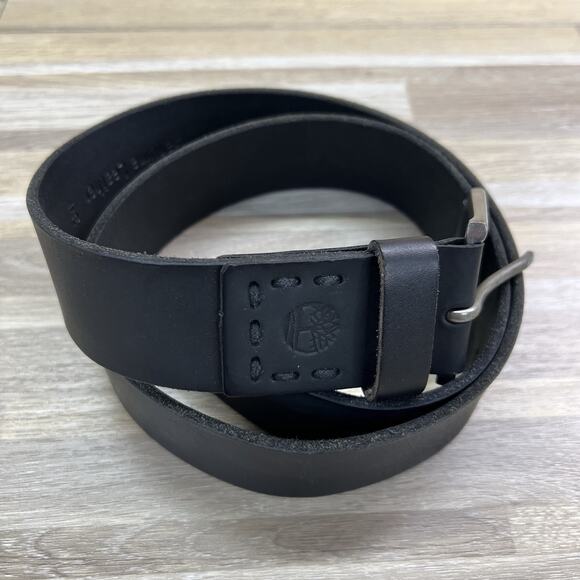 Timberland Men's Genuine Leather Belt Black 34 India - JL501 - Picture 1 of 5